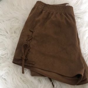 ABERCROMBIE & FITCH Faux Suede Shorts SIZE S-M